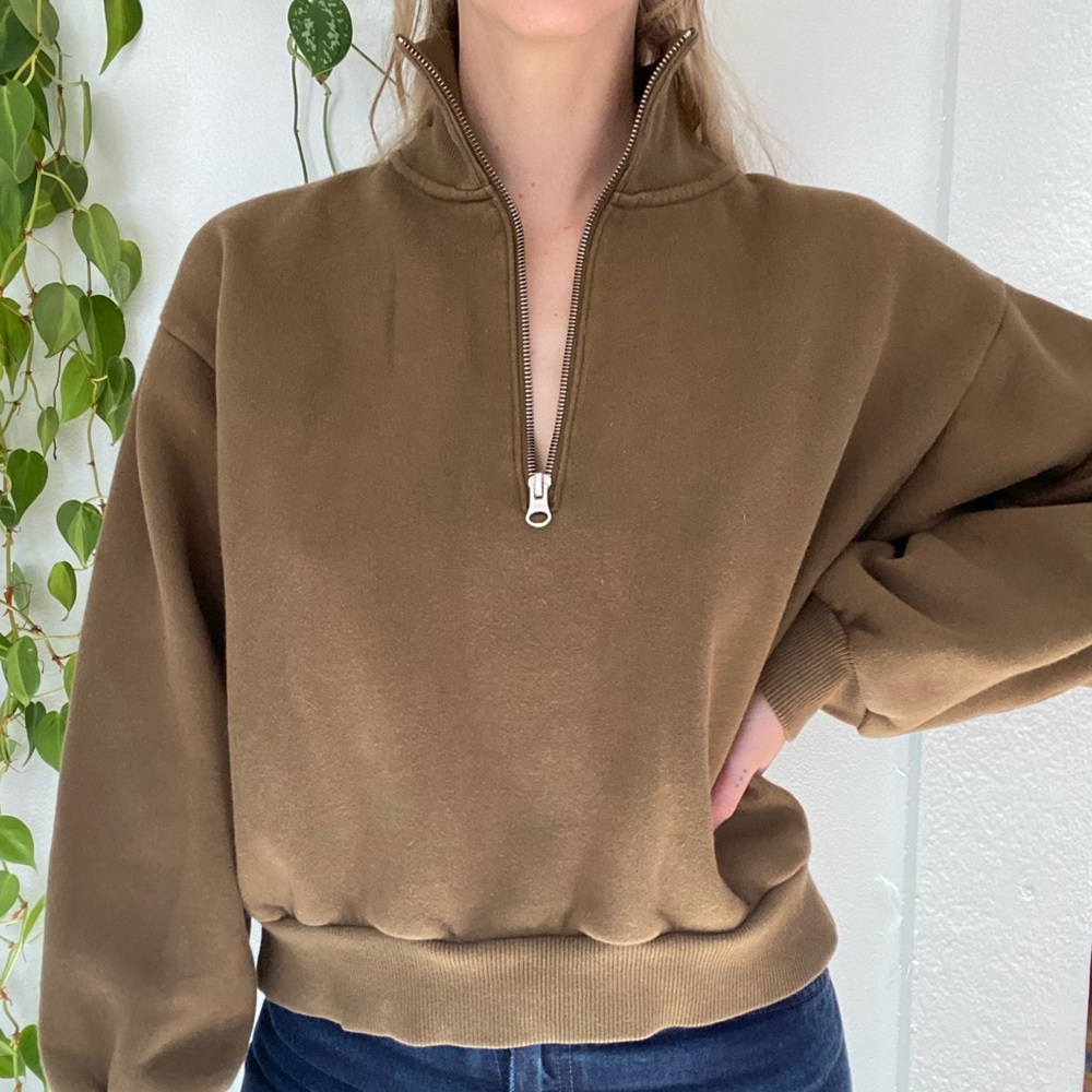 Everlane Half Zip Pullover Sweater